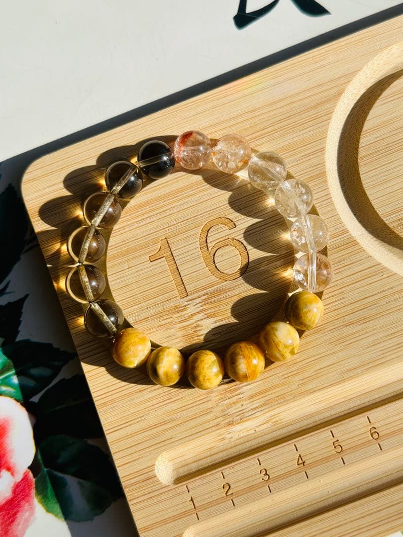 ユニドロブレスレット　ブラウン系