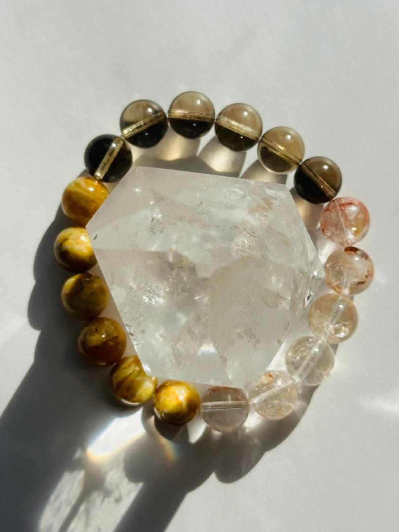 ユニドロブレスレット　ブラウン系