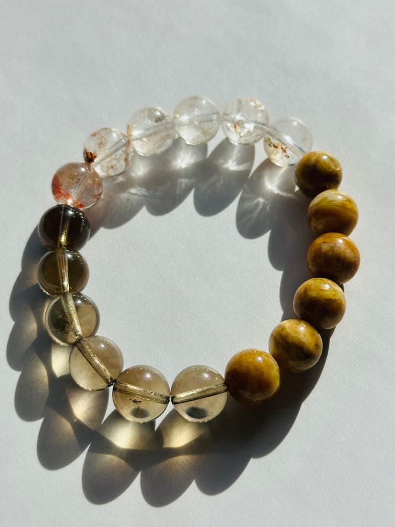 ユニドロブレスレット　ブラウン系