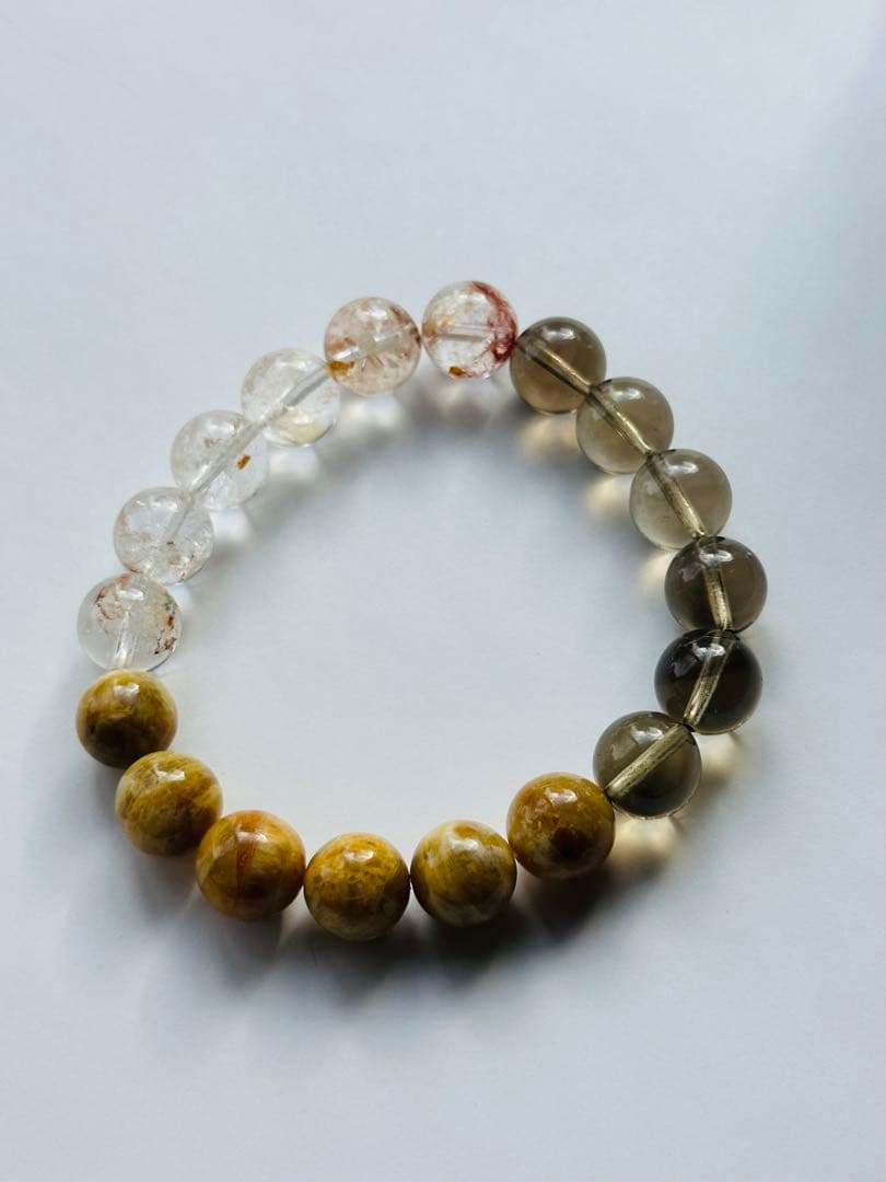 ユニドロブレスレット　ブラウン系