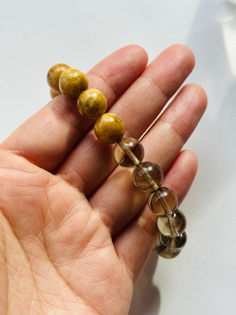 ユニドロブレスレット　ブラウン系