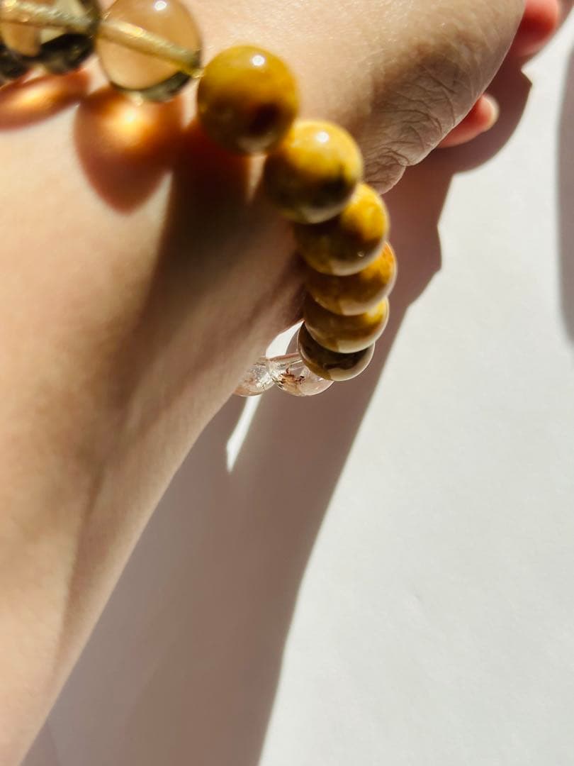 ユニドロブレスレット　ブラウン系