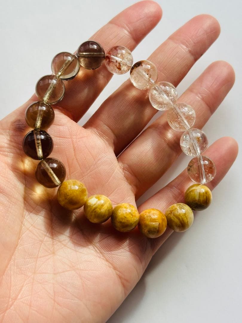 ユニドロブレスレット　ブラウン系