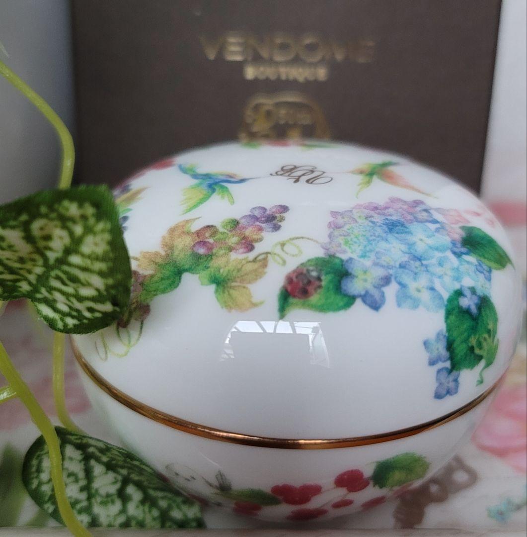 ノリタケ 　ヴァンドームブティック　限定　シマエナガ ボンボニエール