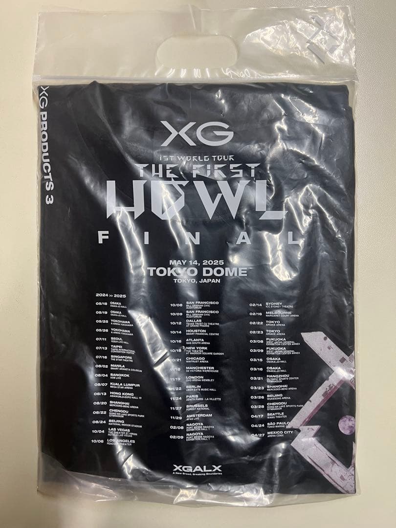 新品未使用未開封 XG The first HOWL FINAL Tシャツ XL