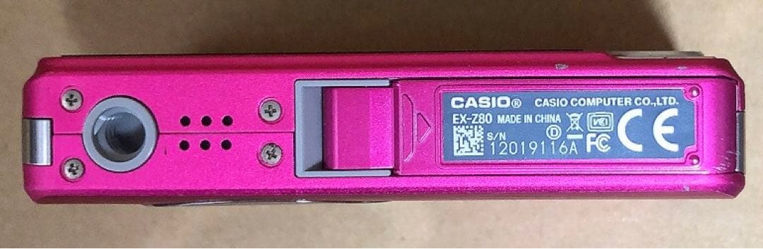 CASIO デジタルカメラ　EX-Z80 ピンク