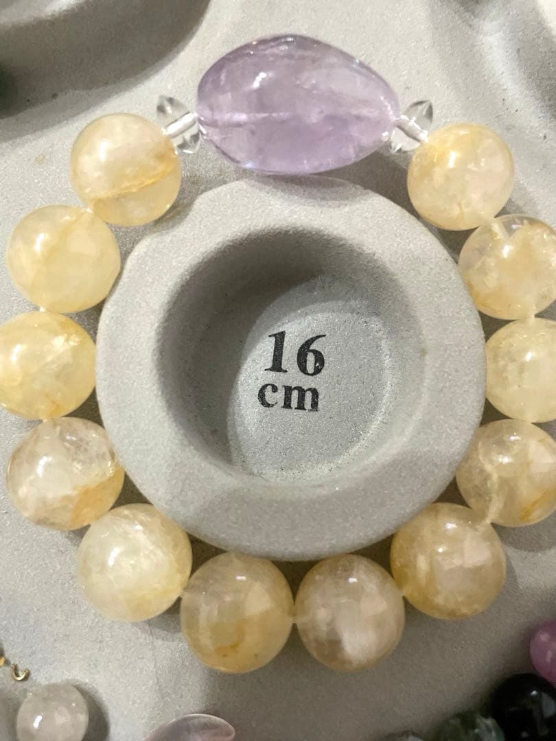 イエローライモナイトインクォーツ ブレスレット