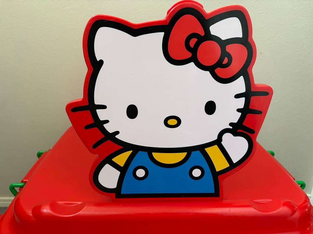 当時物 ハローキティ 収納ボックス おもちゃ箱 キャスター付 2005年 レトロ