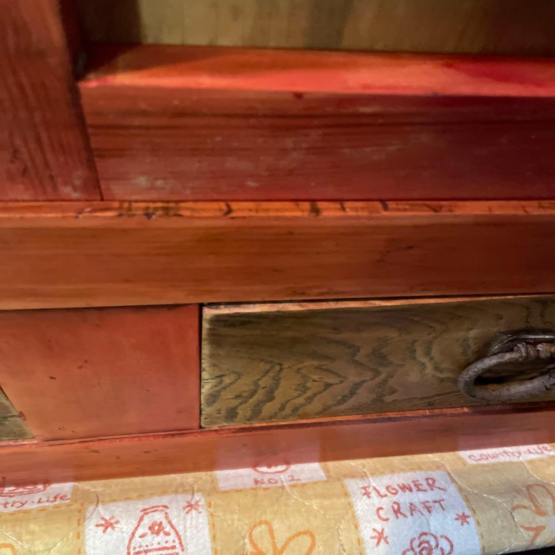 戸棚　骨董棚　骨董品　古道具　収納棚　アンティーク　本棚