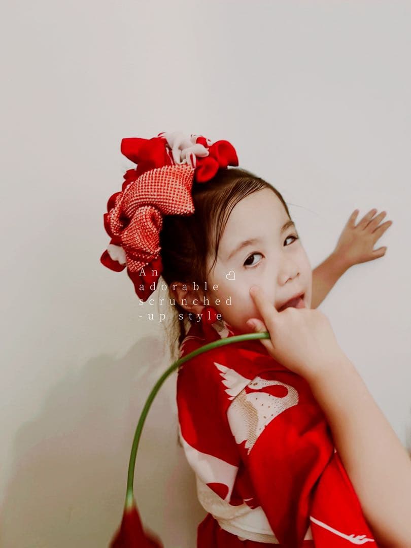 c*a様 七五三　七五三髪飾り　ヘッドドレス　着物髪飾り　リメイク髪飾り015