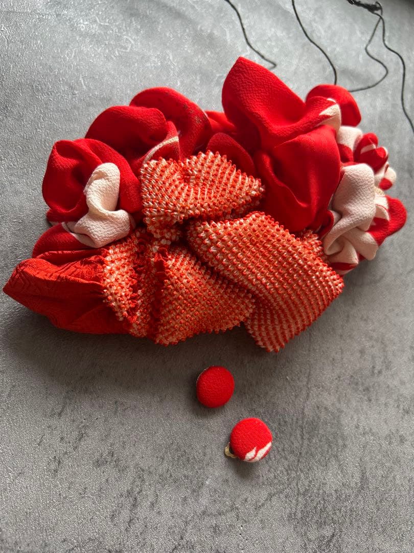 c*a様 七五三　七五三髪飾り　ヘッドドレス　着物髪飾り　リメイク髪飾り015