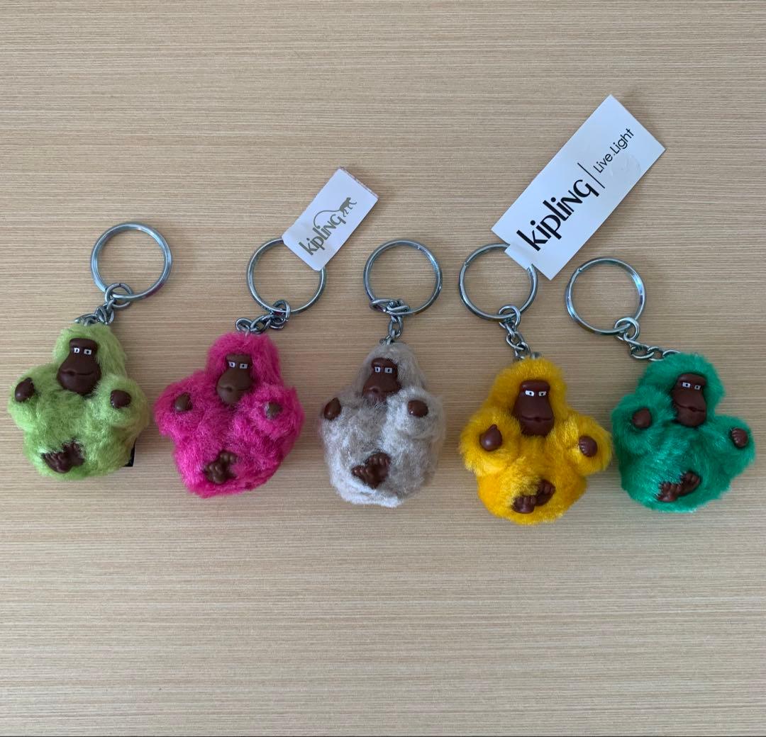 Kipling monkey キプリング　カラフル猿のキーホルダー　セット
