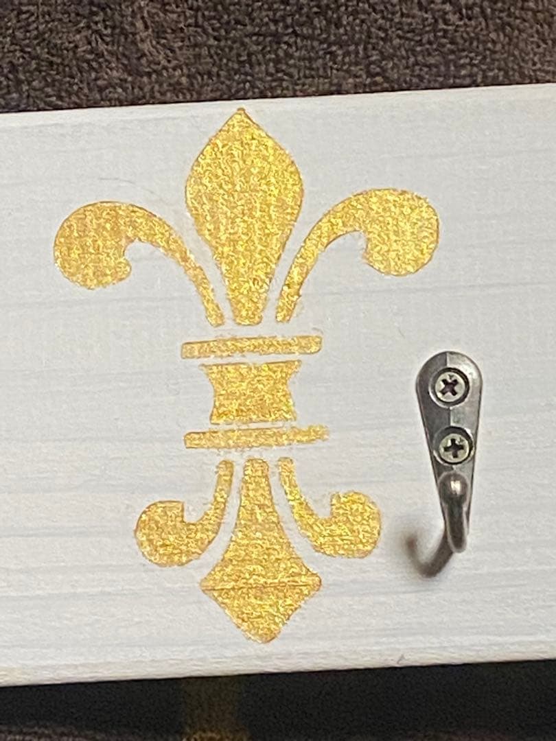 ロココ アンティーク調♦️便利な 壁掛け ハンガーフックラック♦️シャビー♦️送料込