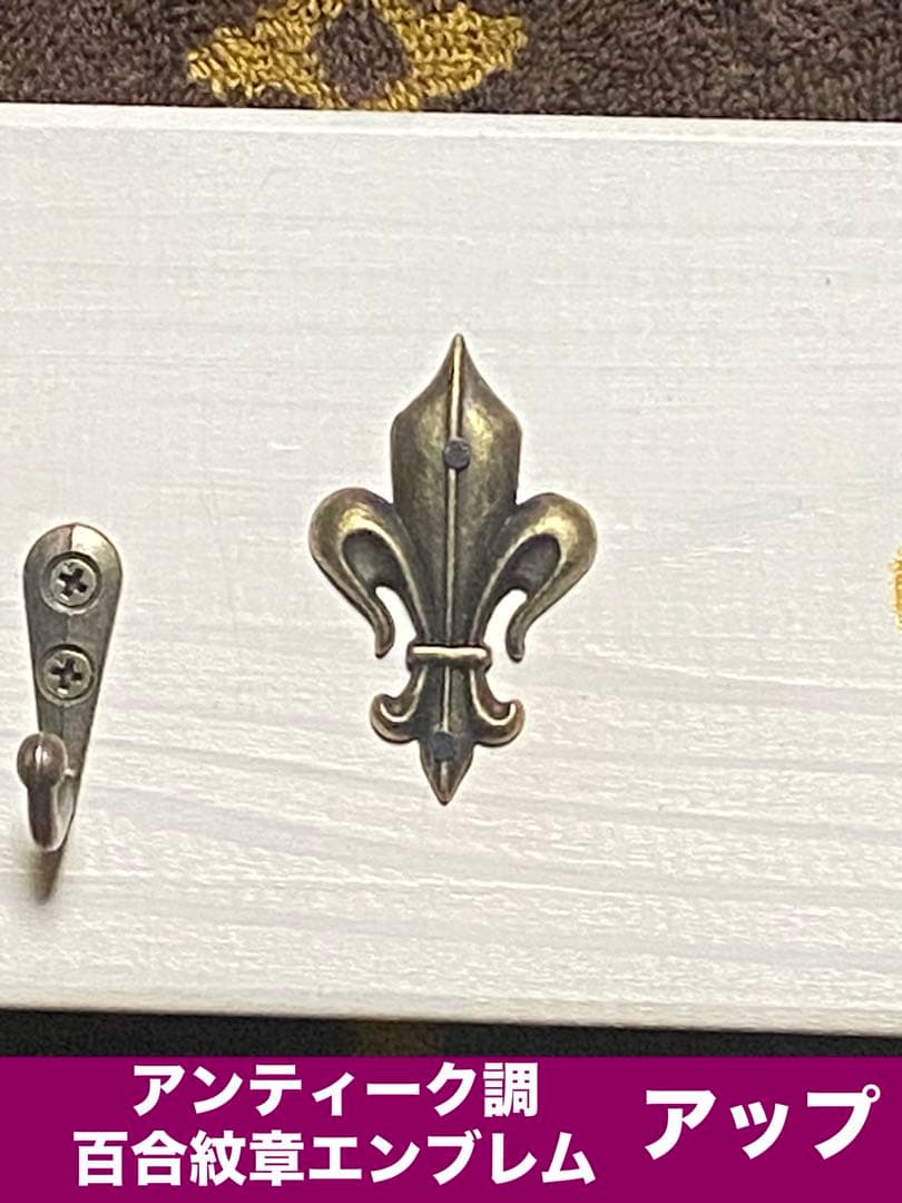 ロココ アンティーク調♦️便利な 壁掛け ハンガーフックラック♦️シャビー♦️送料込