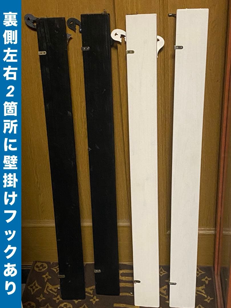 ロココ アンティーク調♦️便利な 壁掛け ハンガーフックラック♦️シャビー♦️送料込