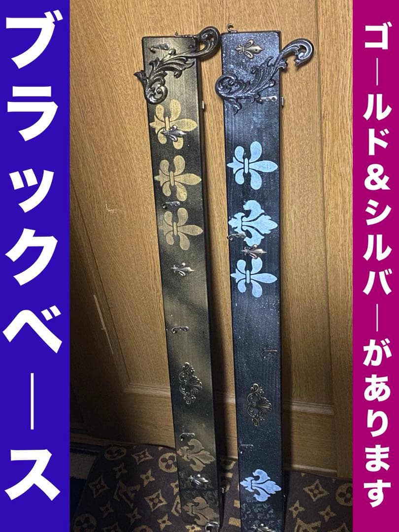 ロココ アンティーク調♦️便利な 壁掛け ハンガーフックラック♦️シャビー♦️送料込