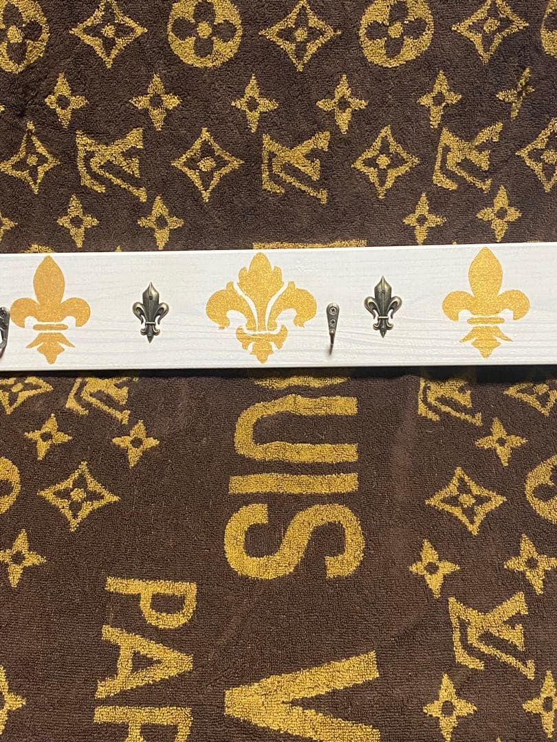 ロココ アンティーク調♦️便利な 壁掛け ハンガーフックラック♦️シャビー♦️送料込