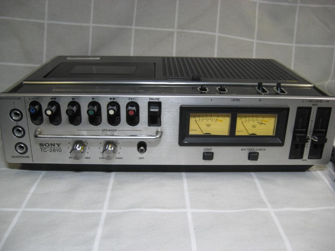【昭和レトロ】ソニー ステレオカセットコーダー TC-2810 ジャンク扱い