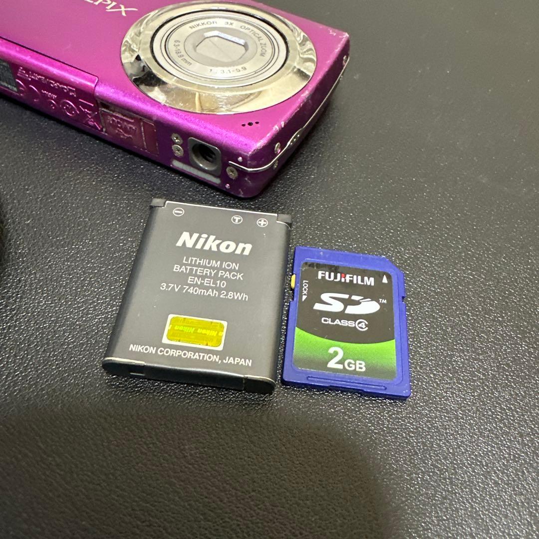 ニコンNikon COOLPIX S220 ピンク　動作確認済　中古品