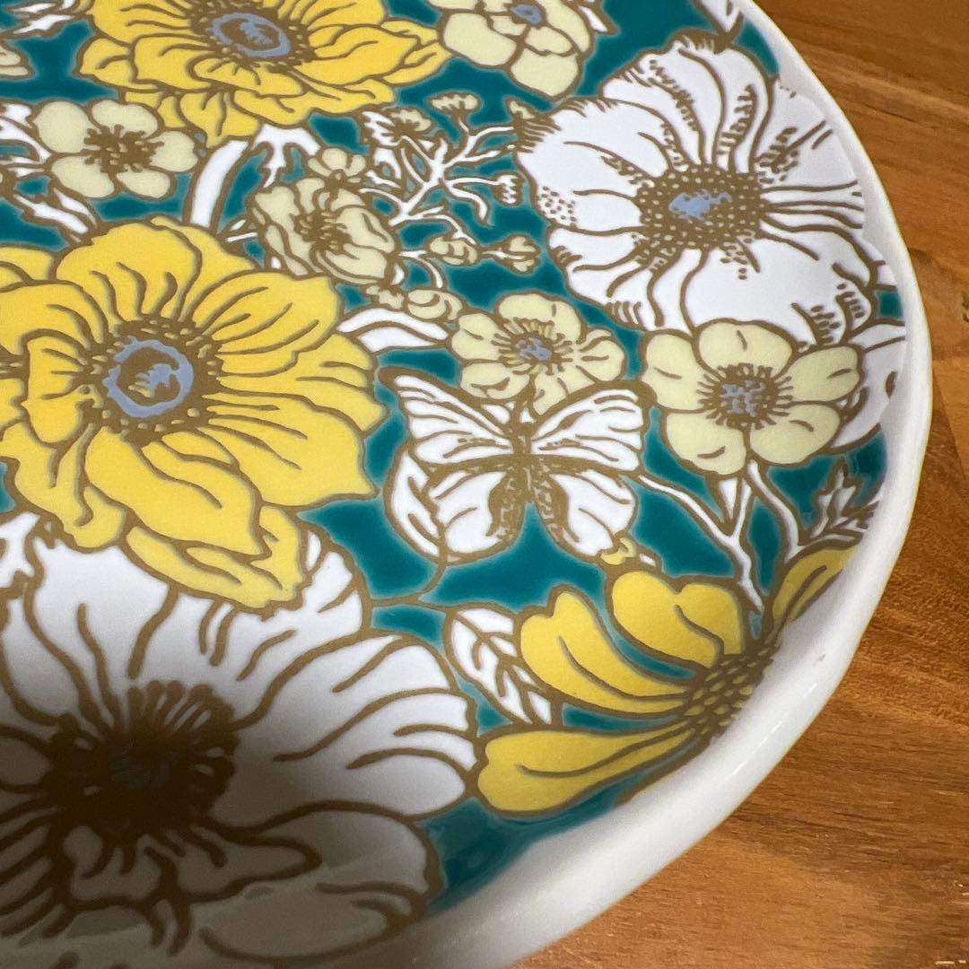 アフターヌーンティーリビング ナタリーレテ 九谷焼　大皿　花