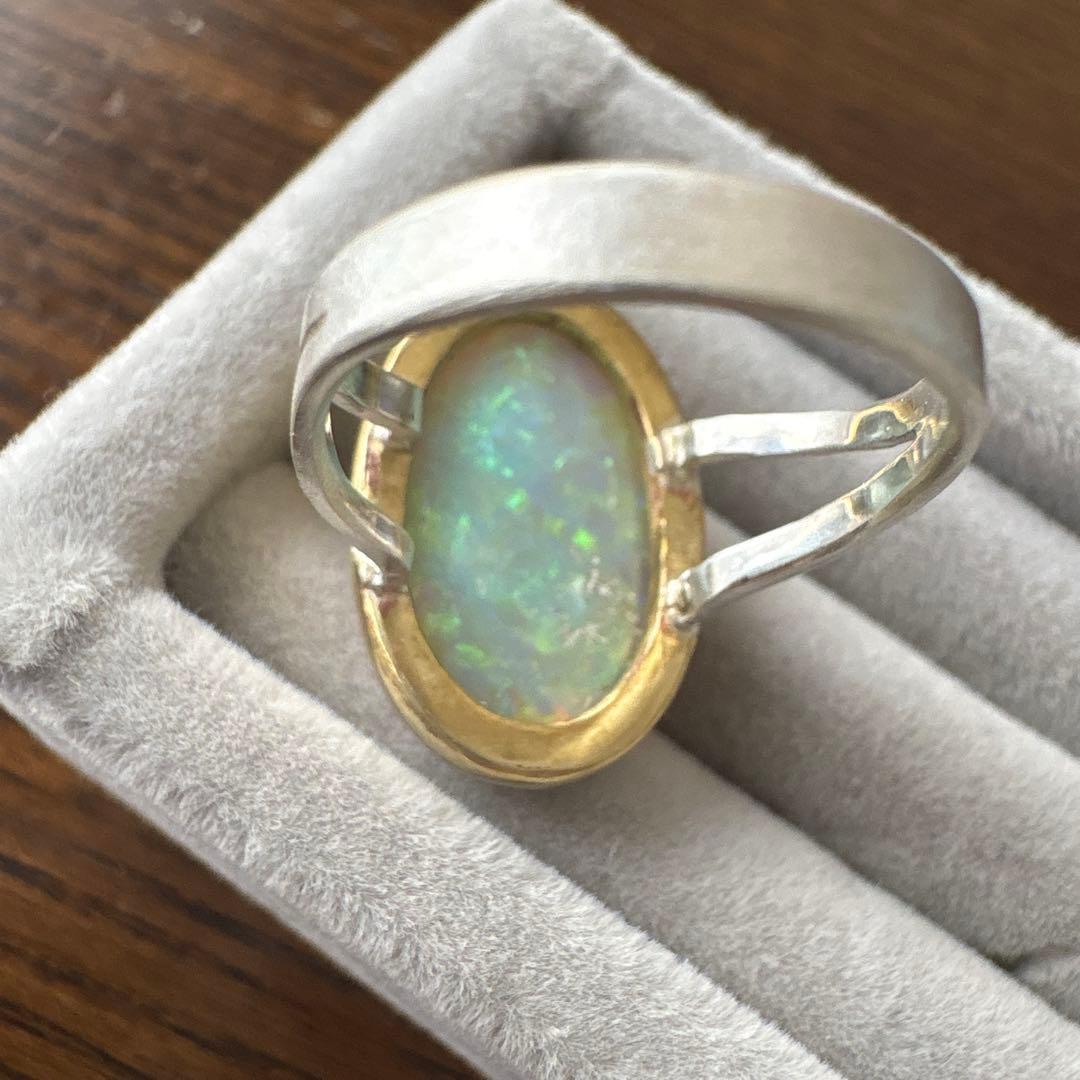 大粒オパールリング