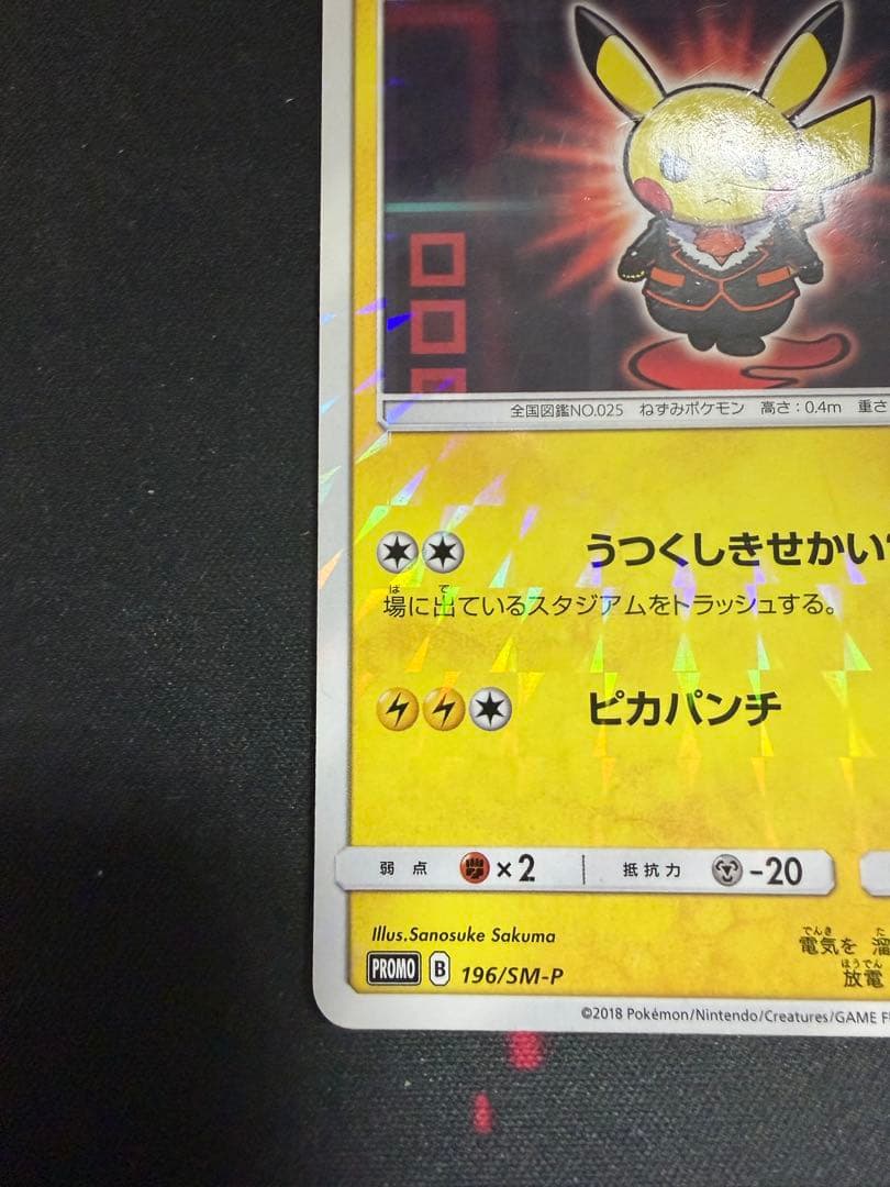 ボスごっこピカチュウ フレア団 [レインボーロケット団の野望] 196/SM-P