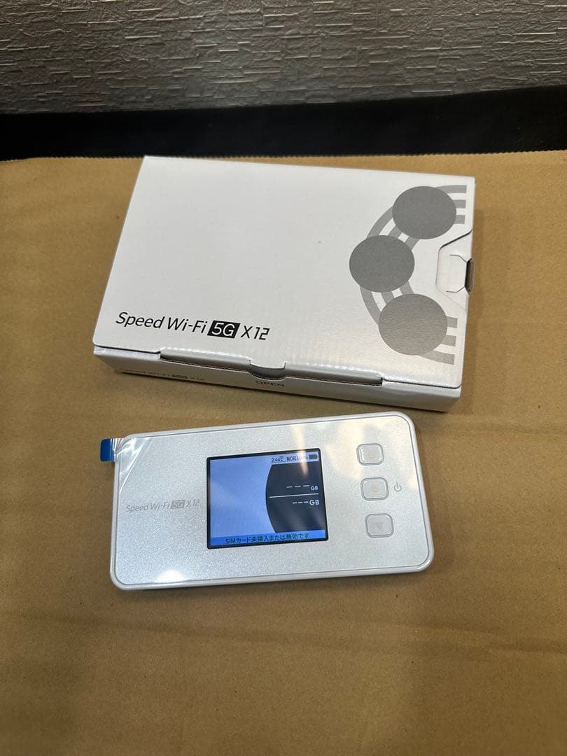 NEC Speed Wi-Fi 5G X12 モバイルルーター（ホワイト）
