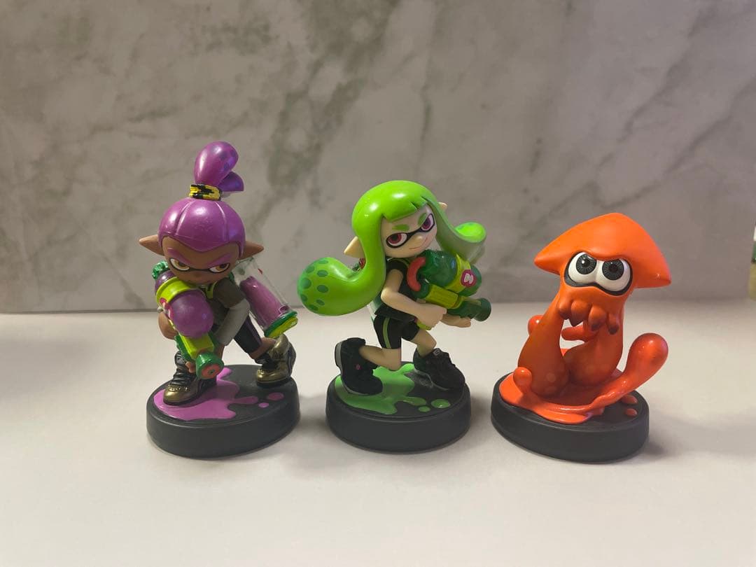 スプラトゥーン amiibo(アミーボ) 限定色3点
