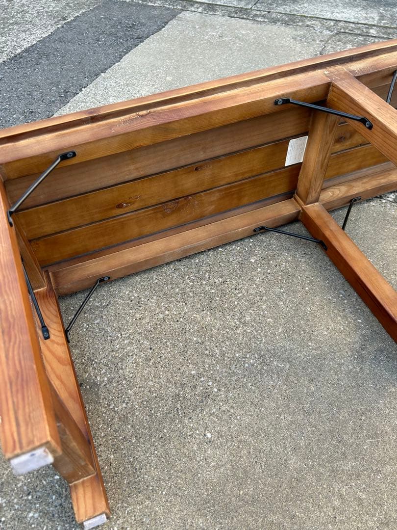 ビンテージ風 木製ベンチ ガーデン家具 フォールディン　北欧風　ヨハンベンチ