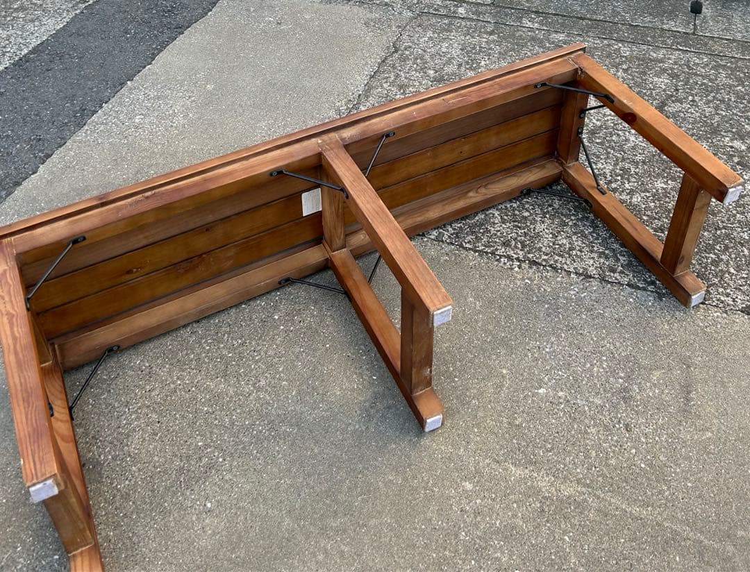 ビンテージ風 木製ベンチ ガーデン家具 フォールディン　北欧風　ヨハンベンチ