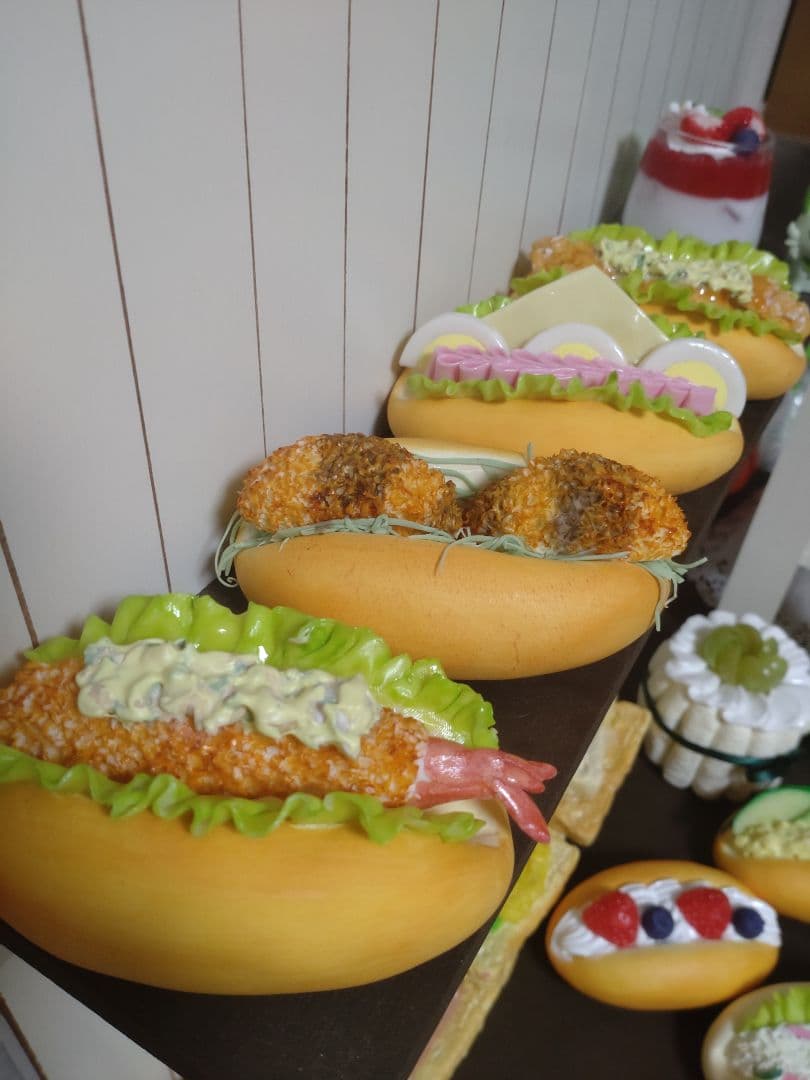 コッペパンサンド フェイクフード フェイクスイーツ 食品サンプル