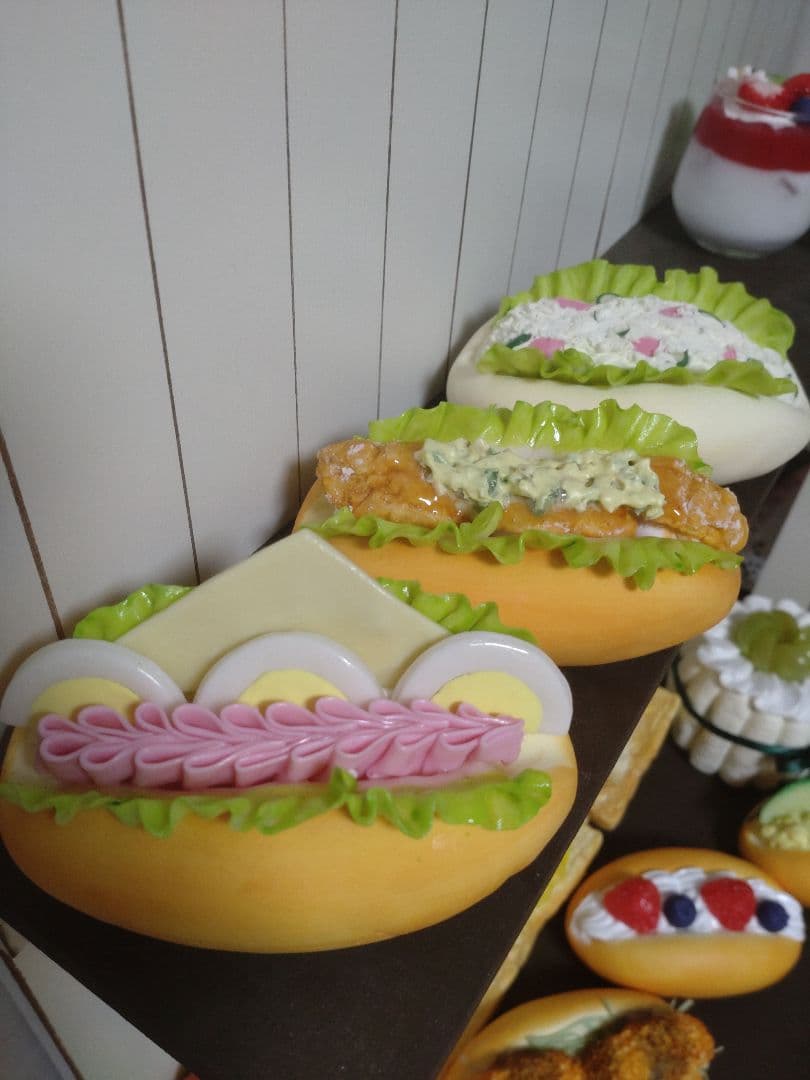 コッペパンサンド フェイクフード フェイクスイーツ 食品サンプル