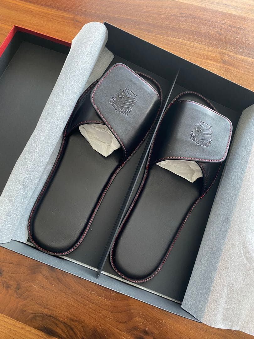 非売品　ソメスサドル　北海道コンサドーレ札幌　牛革スリッパ