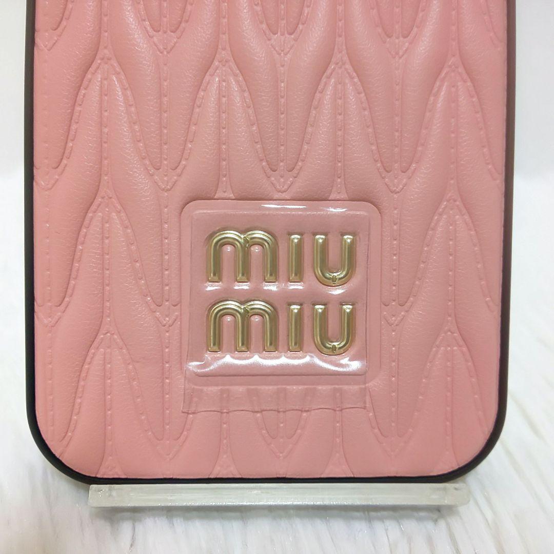 ✨極美品✨miumiu ミュウミュウ iPhone 13 14用 ケース ピンク