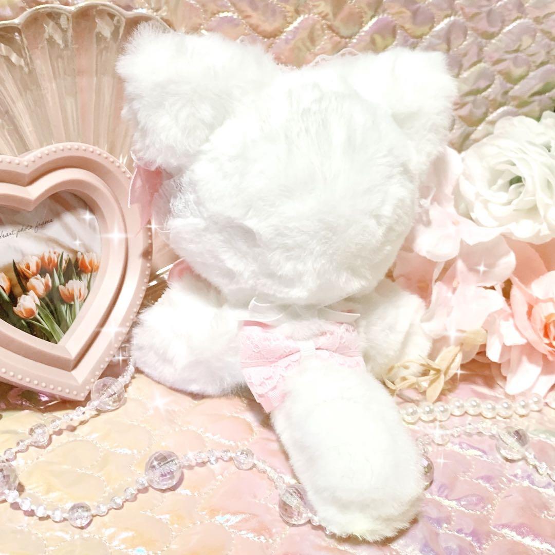 ❤︎おすわりぬい服　ぬい服　ちびぐるみ　11cm　ピンク　ドレスアップねこちゃん❤︎