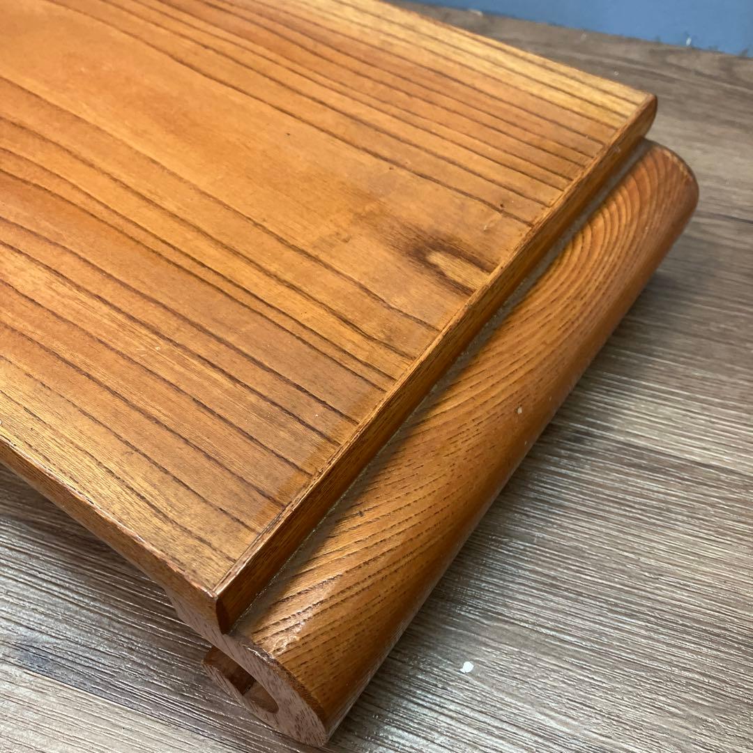 4F 高級 天然木 花台 鈴成 刻印有 巻足 盆栽台 飾り台 香炉台 和家具