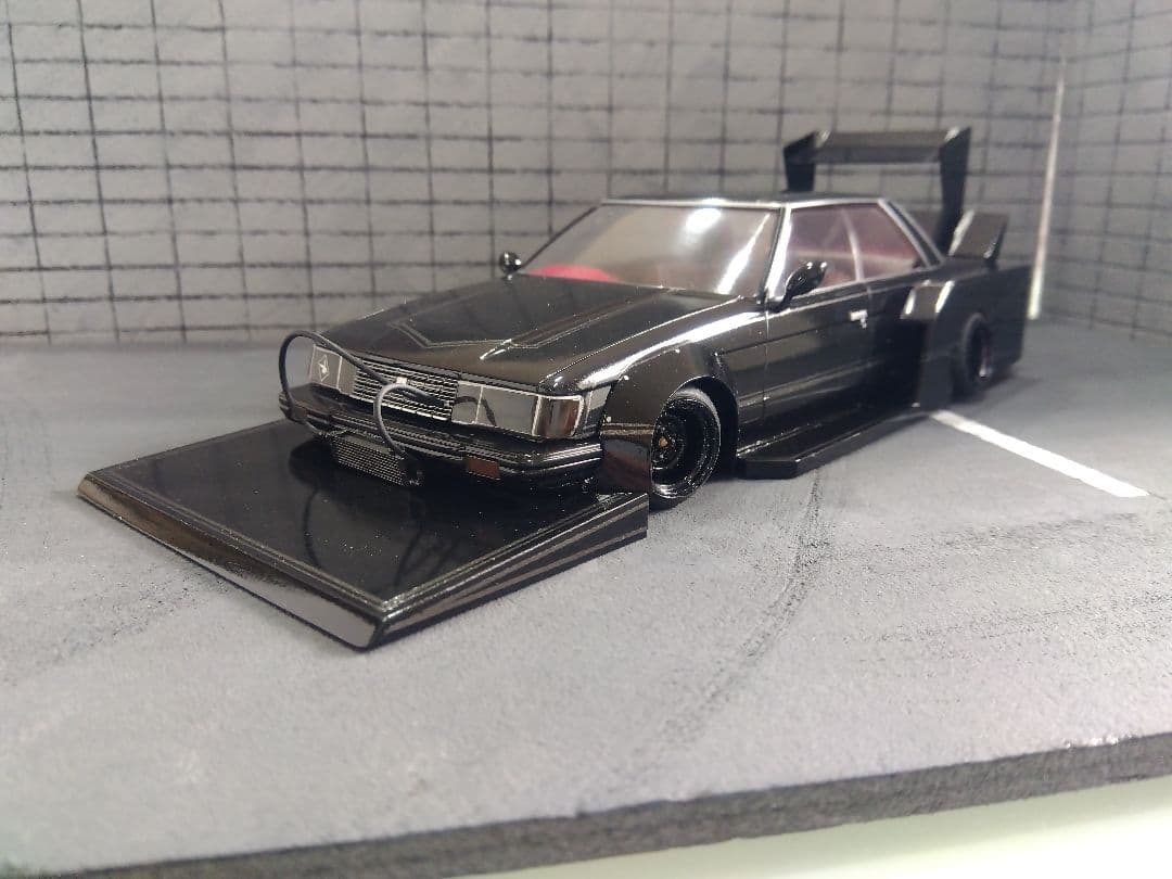 紫*音様 アリイ1/24GX71マークII街道レーサー旧車シルエット族車グラチャ