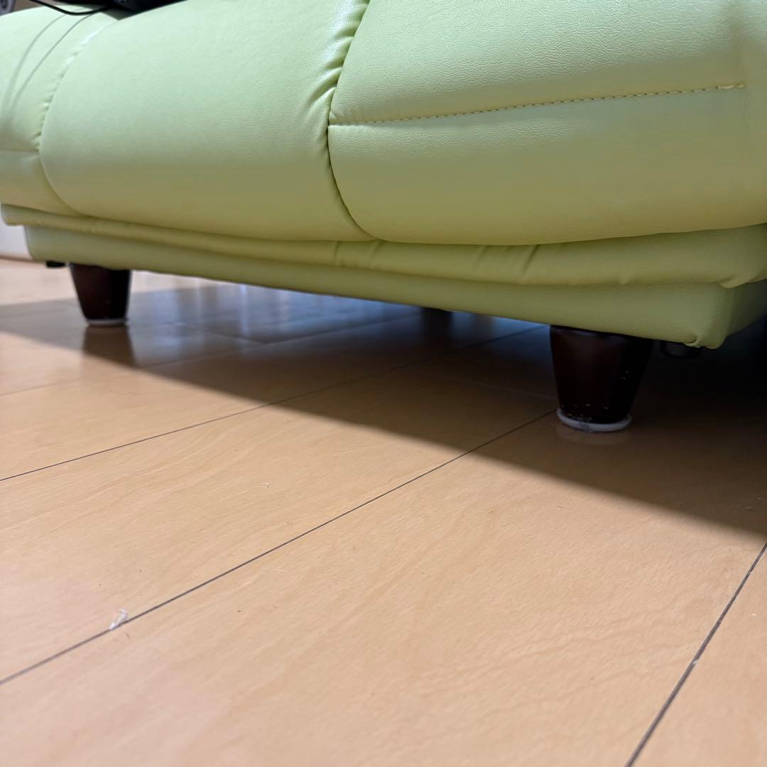 【直接受渡希望:春日井市】　キルティングレザーソファ