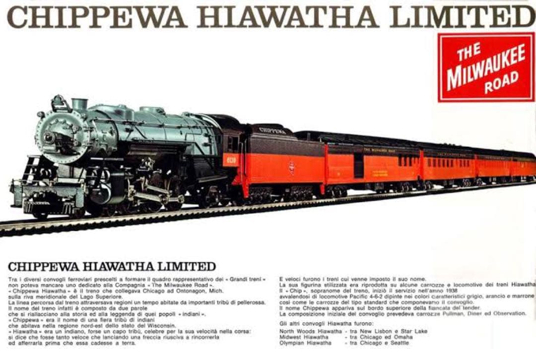 リバロッシ HOゲージ　ミルウォーキー鉄道 SL客車セット rivarossi