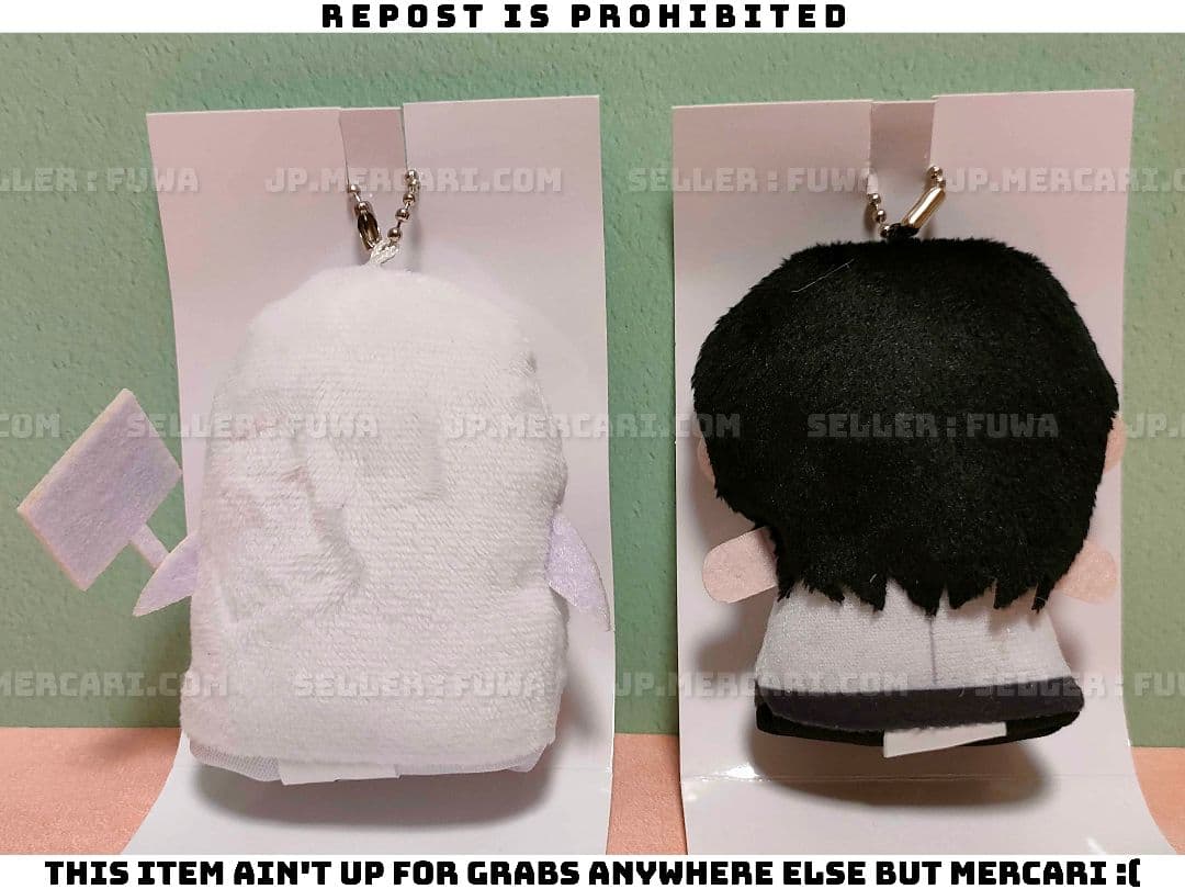 【未使用】銀魂 3年Z組銀八先生 パペラ フィンガー マスコット ぬいぐるみ