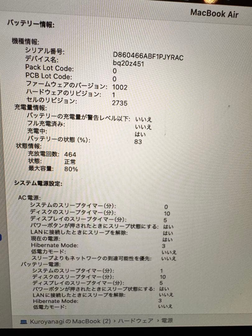 Macbook Air M1 16GB 512GB スペースグレイ