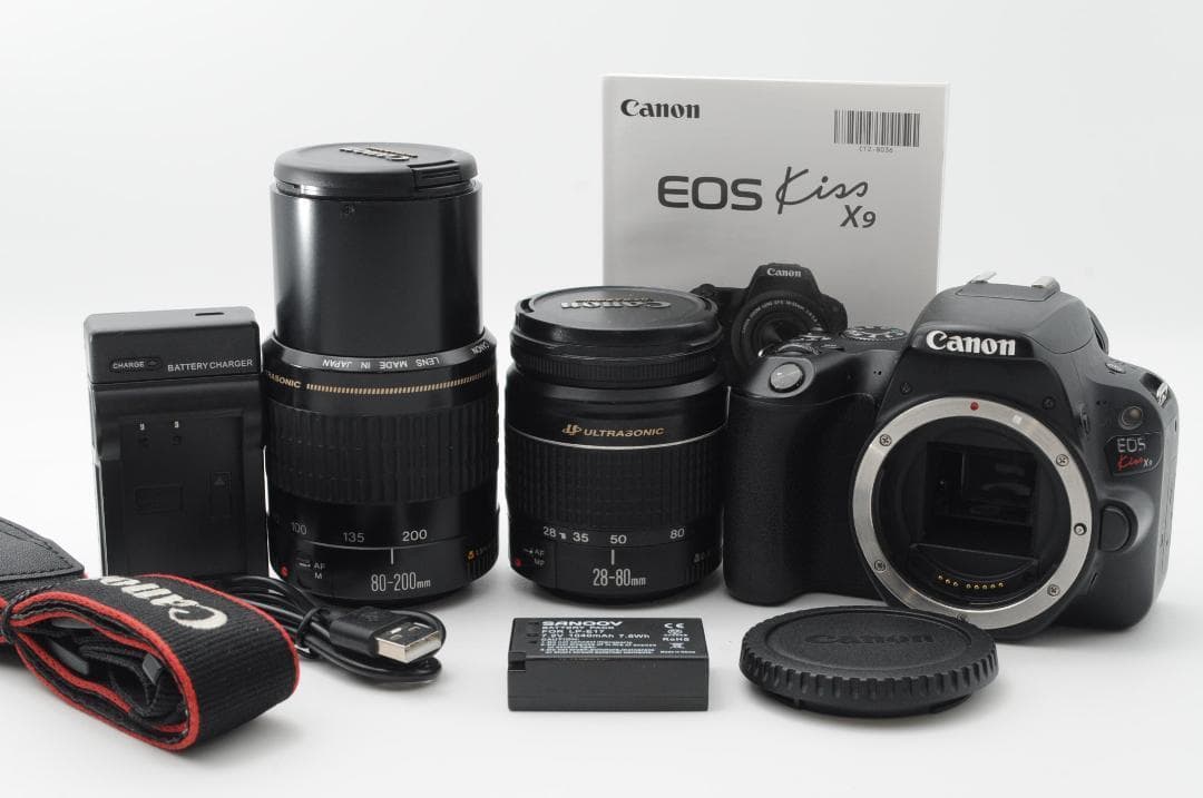 ■超美品⑤■夏休みSALE■ Canon EOS Kiss x9 ダブルレンズ