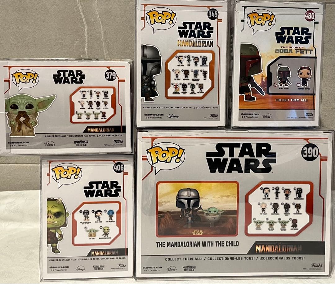 新品　Funko POP! スターウォーズ　マンダロリアン　シリーズ5体セット