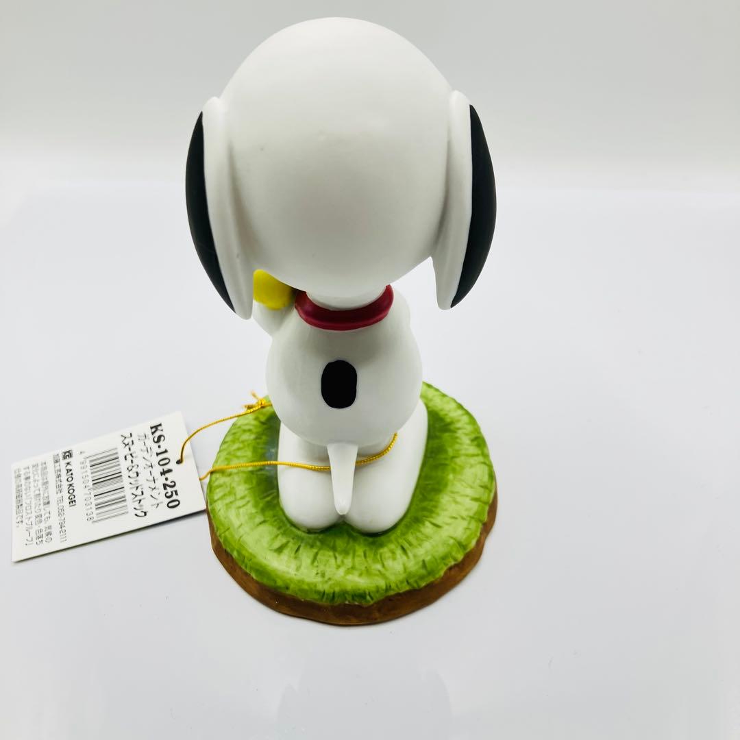 【新品・希少】加藤工芸 スヌーピー ウッドストック ガーデンオーナメント【廃盤】