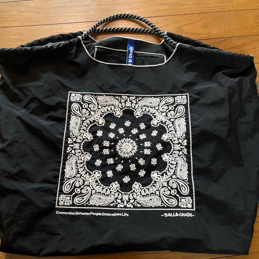 Ball & Chain バンダナ柄エコバッグLサイズ