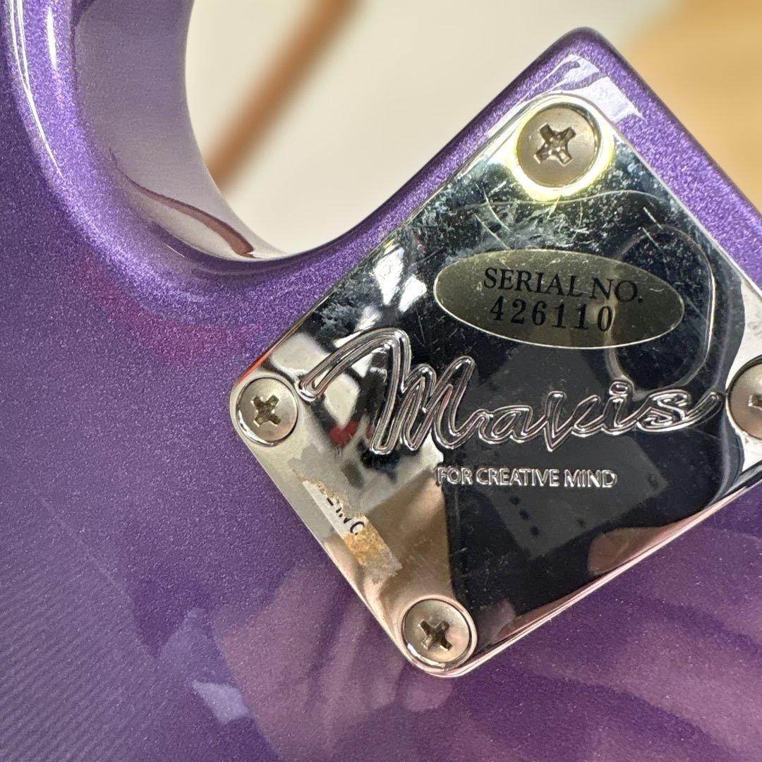 パープル エレキギター ストラトキャスタータイプ