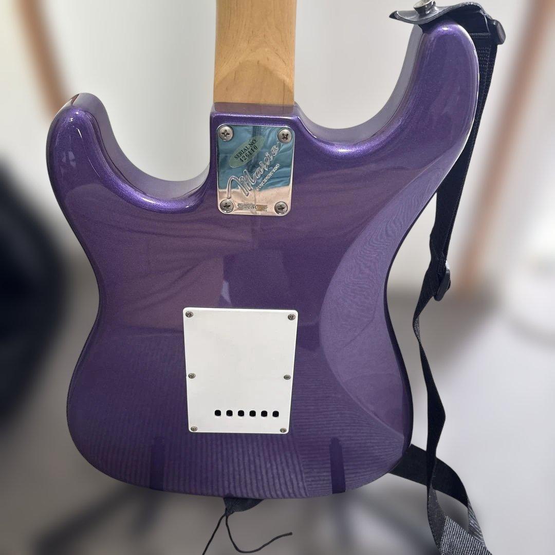 パープル エレキギター ストラトキャスタータイプ