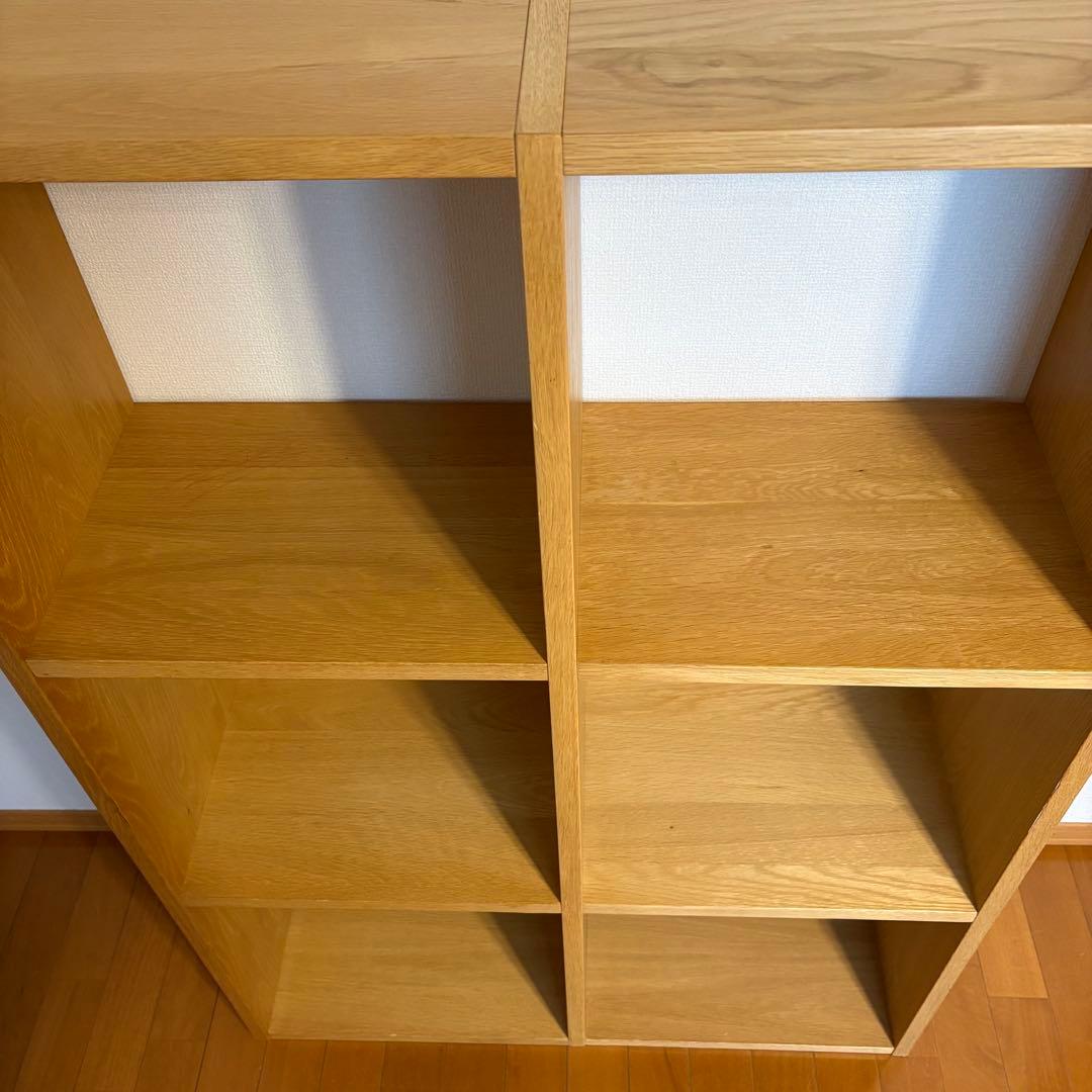 MUJI 無印良品 スタッキングシェルフセット・３段×２列・オーク材
