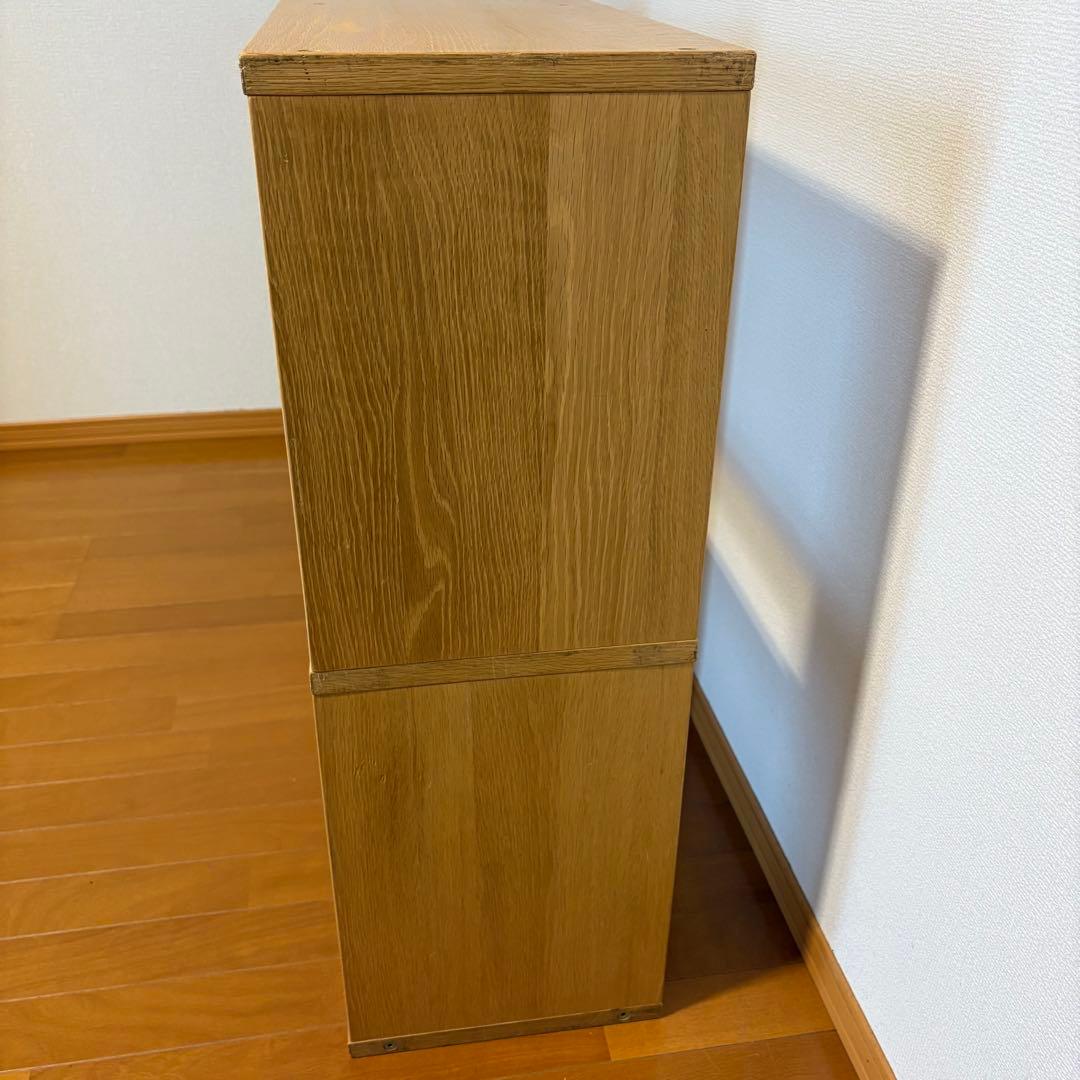 MUJI 無印良品 スタッキングシェルフセット・３段×２列・オーク材