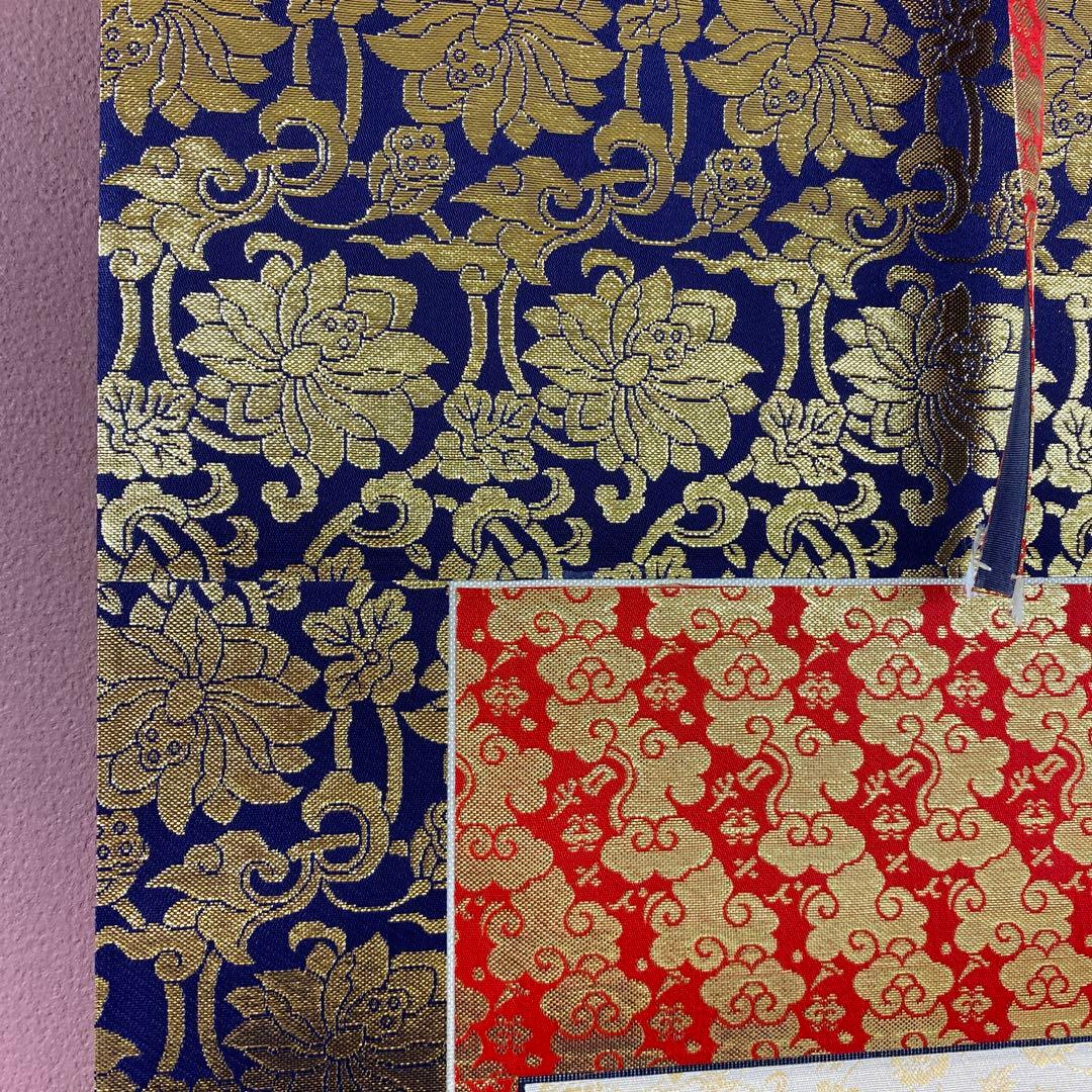 美品 掛け軸 加藤良春作 金地 白衣観音像 共箱 縁起物 仏画 年中掛け